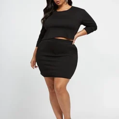 Fashion To Figure Petra French Terry Skirt -Pleasures SHOP x b7e682ed 08c8 48a2 9213 b8d150cd3538