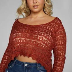 Fashion To Figure Abigail Open Tie Back Crochet Sweater 6 Fashion To Figure Abigail Open Tie Back Crochet Sweater -Pleasures SHOP x b7e70890 4950 4780 8d68 a3902edb2f3f