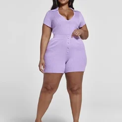 Fashion To Figure Jana Ribbed Knit Polo Top -Pleasures SHOP x b90c4f9a e9df 40ac a11a 073df5fea5ed