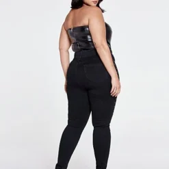 Fashion To Figure High Rise Studded Front Skinny Jeans -Pleasures SHOP x b96deda6 0d4f 4530 8fb5 ed748085b24a