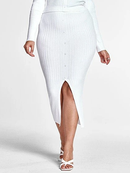 Fashion To Figure Melissa Ribbed Knit Midi Skirt 4 Fashion To Figure Melissa Ribbed Knit Midi Skirt - Image 4