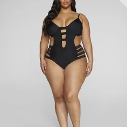 Fashion To Figure Chandra Caged One-Piece Monokini Swimsuit