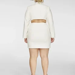 Fashion To Figure Camella Linen Cutout Blazer Dress -Pleasures SHOP x ba2b1874 22be 42e4 87a8 07837b4d07a9