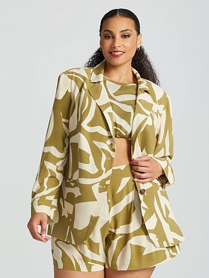 Fashion To Figure Liliana Printed Blazer 4 Fashion To Figure Liliana Printed Blazer - Image 4