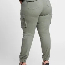 Fashion To Figure Olive Twill Cargo Jogger -Pleasures SHOP x bc4701fa 3643 4cab a684 8bb278dbdb8d