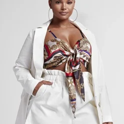 Fashion To Figure Diane Stretch Linen Blazer -Pleasures SHOP x bc66ff27 161a 4c57 a041 cfe17df9970c