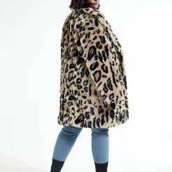 Fashion To Figure Leandra Leopard Faux Fur Coat -Pleasures SHOP x bd140901 9793 49f3 ad3c 00e6616160e9