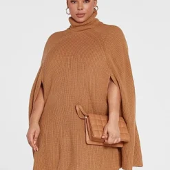 Fashion To Figure Annalise Cape Sweater Dress -Pleasures SHOP x be74bca3 1167 4edd 9f40 ffb9569846c0