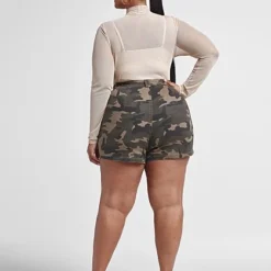 Fashion To Figure High Rise Camo Utility Shorts