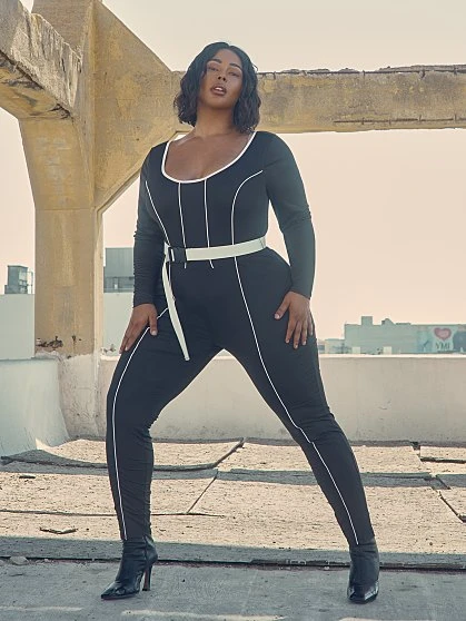 Fashion To Figure Janessa Belted Jumpsuit 4 Fashion To Figure Janessa Belted Jumpsuit - Image 4