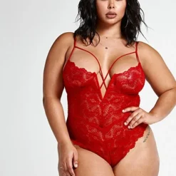 Fashion To Figure Angelina Floral Strappy Bodysuit