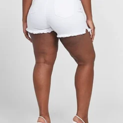 Fashion To Figure White Destructed Cut Off Shorts -Pleasures SHOP x c1d63973 e969 45e5 98a2 e4164c46e108