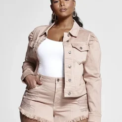 Fashion To Figure Ariana Puff Sleeve Denim Jacket 8 Fashion To Figure Ariana Puff Sleeve Denim Jacket -Pleasures SHOP x c371d7af 01b7 49fa 9925 18a227313023