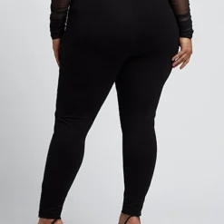 Fashion To Figure Shalon Rhinestone Side Detail Ponte Pants -Pleasures SHOP x c3baa1ed 2552 4c01 a7c4 200c1a955863