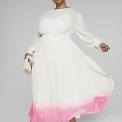 Fashion To Figure Alexandra Maxi Dress With Dip Dye Hem - Gabi Fresh X FTF -Pleasures SHOP x c6cb87cf 198d 4da5 8b1e c130eebf78f5