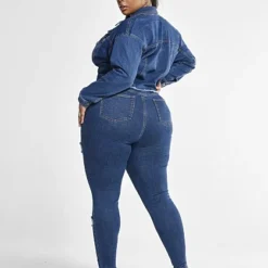 Fashion To Figure Bria High Rise Sliced Skinny Jeans