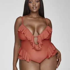 Fashion To Figure Aliyah Ruffle One-Piece Swimsuit - Garnerstyle X FTF -Pleasures SHOP x c83e4050 0078 4de4 a9da ab888d4be958