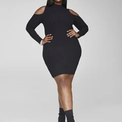Fashion To Figure Audrey Cold Shoulder Bodycon Dress