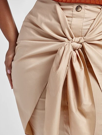 Fashion To Figure Lacey Tie Front Skirt 2 Fashion To Figure Lacey Tie Front Skirt - Image 2