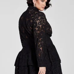 Fashion To Figure Madelyn Lace Ruffle Dress -Pleasures SHOP x ca45c1d0 b47c 4929 985a 7d508c72ea2b
