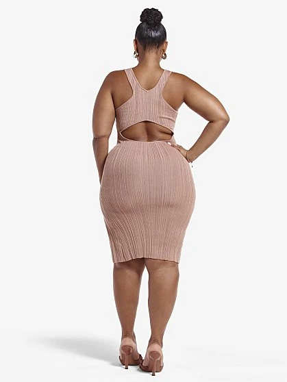 Fashion To Figure Genevieve Ribbed Knit Dress 5 Fashion To Figure Genevieve Ribbed Knit Dress - Image 5