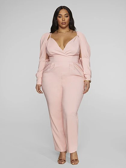 Fashion To Figure Cori Split Sleeve Jumpsuit 2 Fashion To Figure Cori Split Sleeve Jumpsuit - Image 2