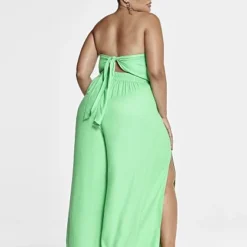 Fashion To Figure Sabina Tie Front Wide Leg Pants
