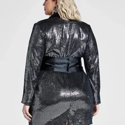 Fashion To Figure Ask Me Anything Sequin Blazer Dress - Patrick Starrr X FTF