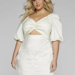 Fashion To Figure Leandra Cutout Embroidered Dress