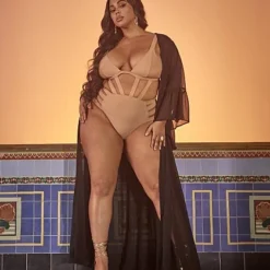 Fashion To Figure Ebony Caged Swimsuit - Tabria Majors X FTF