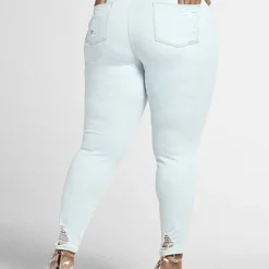 Fashion To Figure Light Wash High-Rise Destructed Jeggings 6 Fashion To Figure Light Wash High-Rise Destructed Jeggings -Pleasures SHOP x cd0293c1 9baf 46c0 9e42 9a791ac699b3