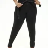Fashion To Figure Black Ultra High Rise Self Tie Skinny Jeans