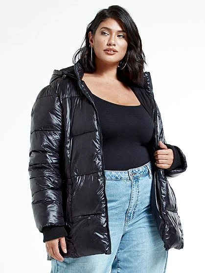 Fashion To Figure Shine On Puffer Coat 9 Fashion To Figure Shine On Puffer Coat - Image 9