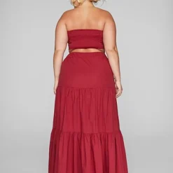 Fashion To Figure Sarene Tiered Maxi Skirt