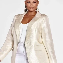 Fashion To Figure Tormenta Metallic Sequin Blazer √¢‚Ç¨‚Äú FTF LAB: Frankie Tavares -Pleasures SHOP x ce74ae97 0791 4c93 8d40 7e8ed8a9d611