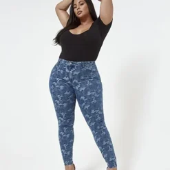 Fashion To Figure Mid Rise Jacquard Camo Skinny Jeans -Pleasures SHOP x cea0ae2a 572c 4078 ada1 4360b93a502a