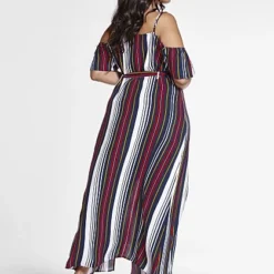 Fashion To Figure Aurora Striped Maxi Dress -Pleasures SHOP x cec2fb05 2ef7 4fc3 9f75 90df3ac38175