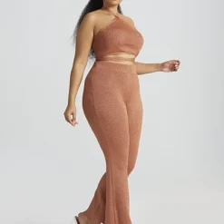 Fashion To Figure Alana Metallic Flare Pants -Pleasures SHOP x d08a4e20 64d7 4be8 ae8e f15a88f93dca