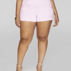 Fashion To Figure Andie High Rise Paperbag Waist Twill Shorts