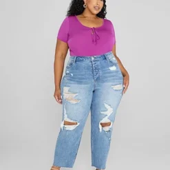 Fashion To Figure Mid Rise Relaxed Fit Crop Jeans 8 Fashion To Figure Mid Rise Relaxed Fit Crop Jeans -Pleasures SHOP x d0e3834b 524c 4ada ab7c b4e7d949fcd9