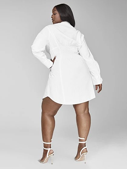 Fashion To Figure Girl Boss Corset Shirt Dress 2 Fashion To Figure Girl Boss Corset Shirt Dress - Image 2