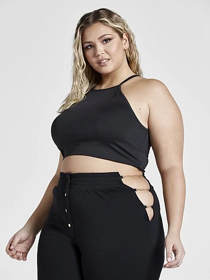 Fashion To Figure Bettina Chain Detail Jogger Pants 1 Fashion To Figure Bettina Chain Detail Jogger Pants