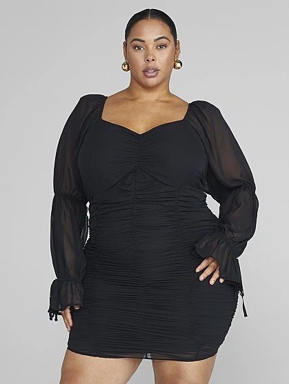 Fashion To Figure Brianna Ruched Bodycon Dress 1 Fashion To Figure Brianna Ruched Bodycon Dress