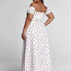 Fashion To Figure Preciosa Off The Shoulder Floral Print Maxi Dress - SRV X FTF -Pleasures SHOP x d3f8a5d0 cc4b 431e 9d1d d776868a1172