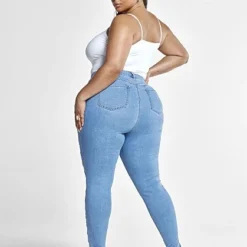 Fashion To Figure High Rise Skinny Jeans With Cutouts