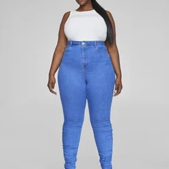 Fashion To Figure Ultra High Rise Skinny Jeans With Ruching Detail 7 Fashion To Figure Ultra High Rise Skinny Jeans With Ruching Detail -Pleasures SHOP x d462484b 7a1a 400a bb83 9e7d70c928f7