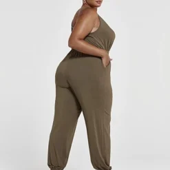 Fashion To Figure Ellie Tie Waist Jogger Style Jumpsuit -Pleasures SHOP x d59453f9 a26c 4681 9c62 1a23dddbf1ef