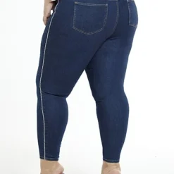 Fashion To Figure High-Rise Rhinestone Trim Jeggings - Short Inseam -Pleasures SHOP x d64772bd 5f97 4cae 9d06 aafd5e54cd59