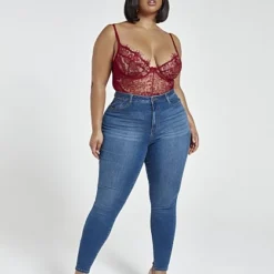 Fashion To Figure Medium Wash High Rise Super Skinny Jeans - Tall Inseam -Pleasures SHOP x d662ab1d 76eb 4b26 ae46 0605ec7b7bd7