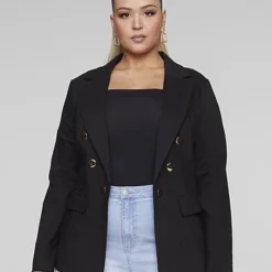 Fashion To Figure The City Blazer In Black -Pleasures SHOP x d731b66a ea75 4884 a604 c2654feb606f 1